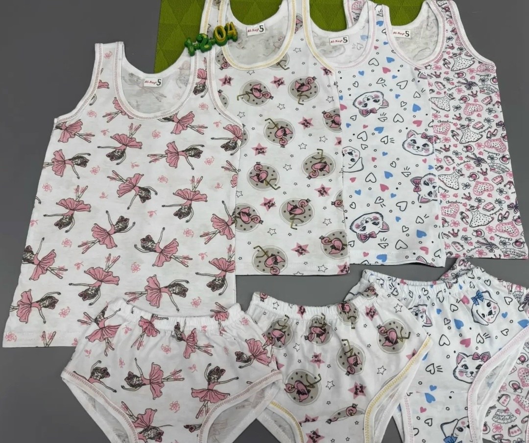 комплект майка трусы для девочки,белье детское комплект,комплект детский девочка (майка, трусы) № uz025,комплект для девочки (майка, трусы) модель 310 трикотаж,комплект детского нижнего белья