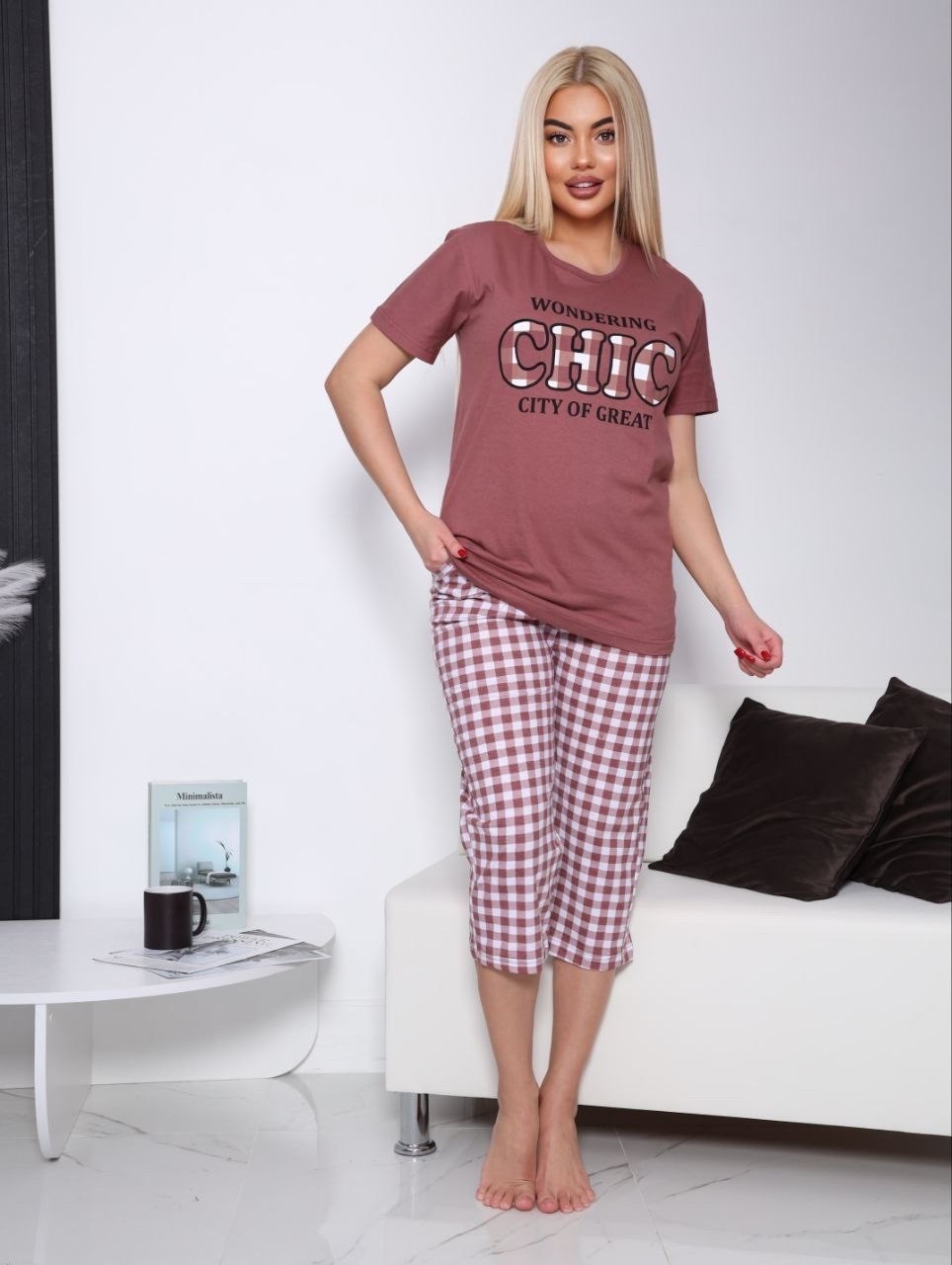 пижама женская с бриджами,пижама женская,пижама с бриджами,пижама домашняя с бриджами,пижама с бриджами хлопок