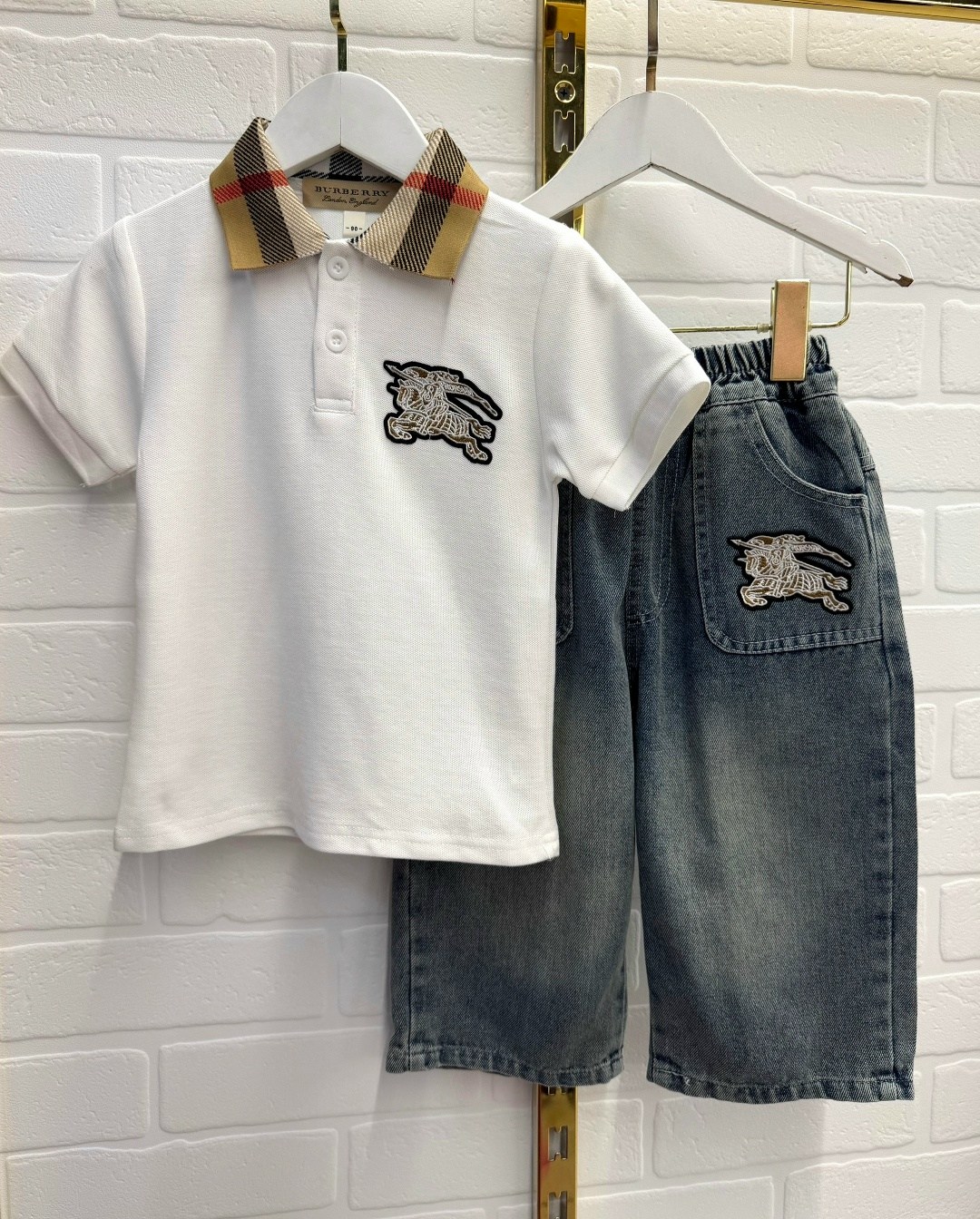 поло burberry,polo burberry,рубашка-поло burberry kids vintage check, белый,футболка burberry