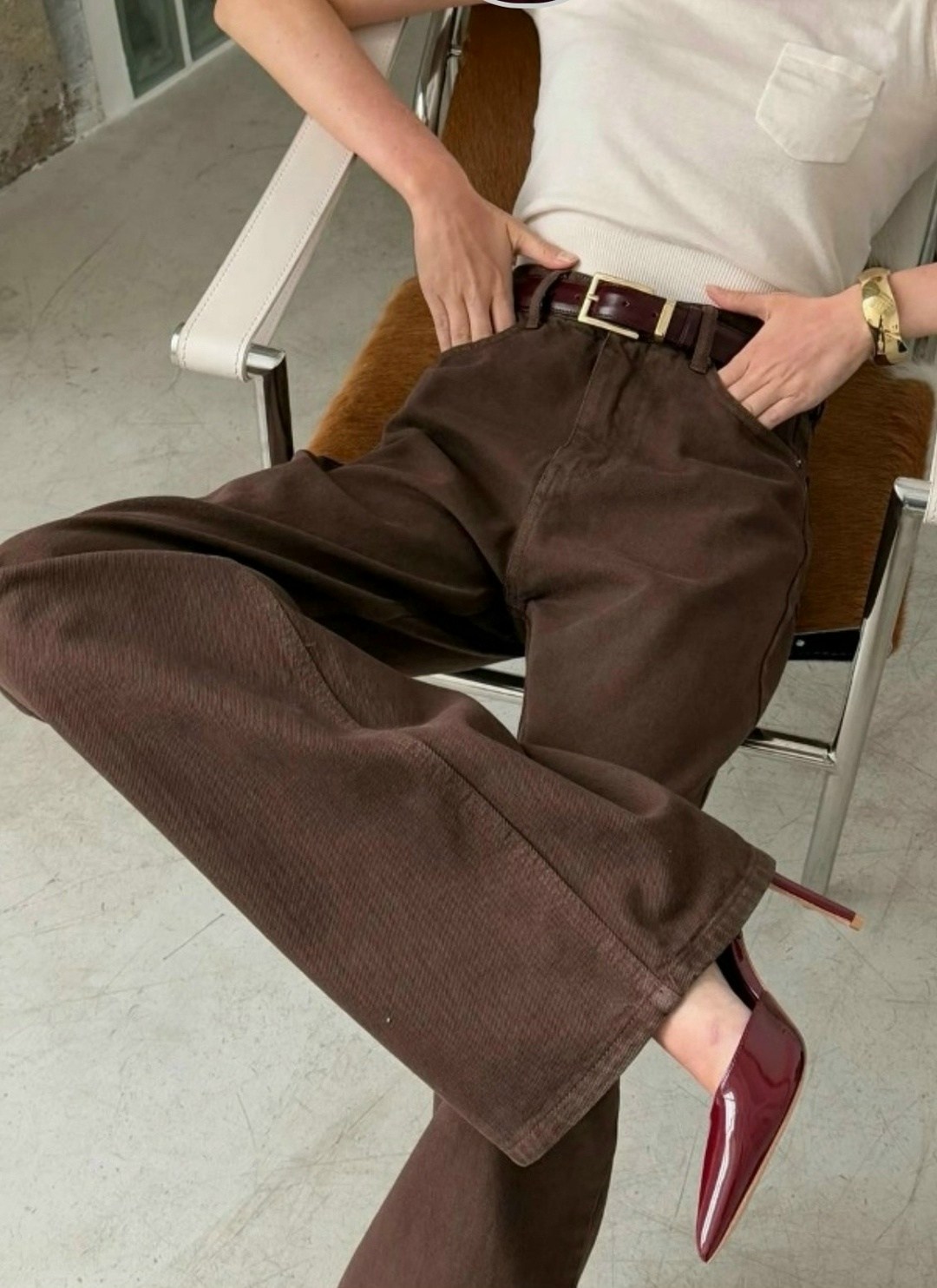 коричневые джинсы широкие,коричневые джинсы женские широкие,джинсы брюки,женские коричневые вельветовые брюки mina,летние женские коричневые джинсы с высокой талией