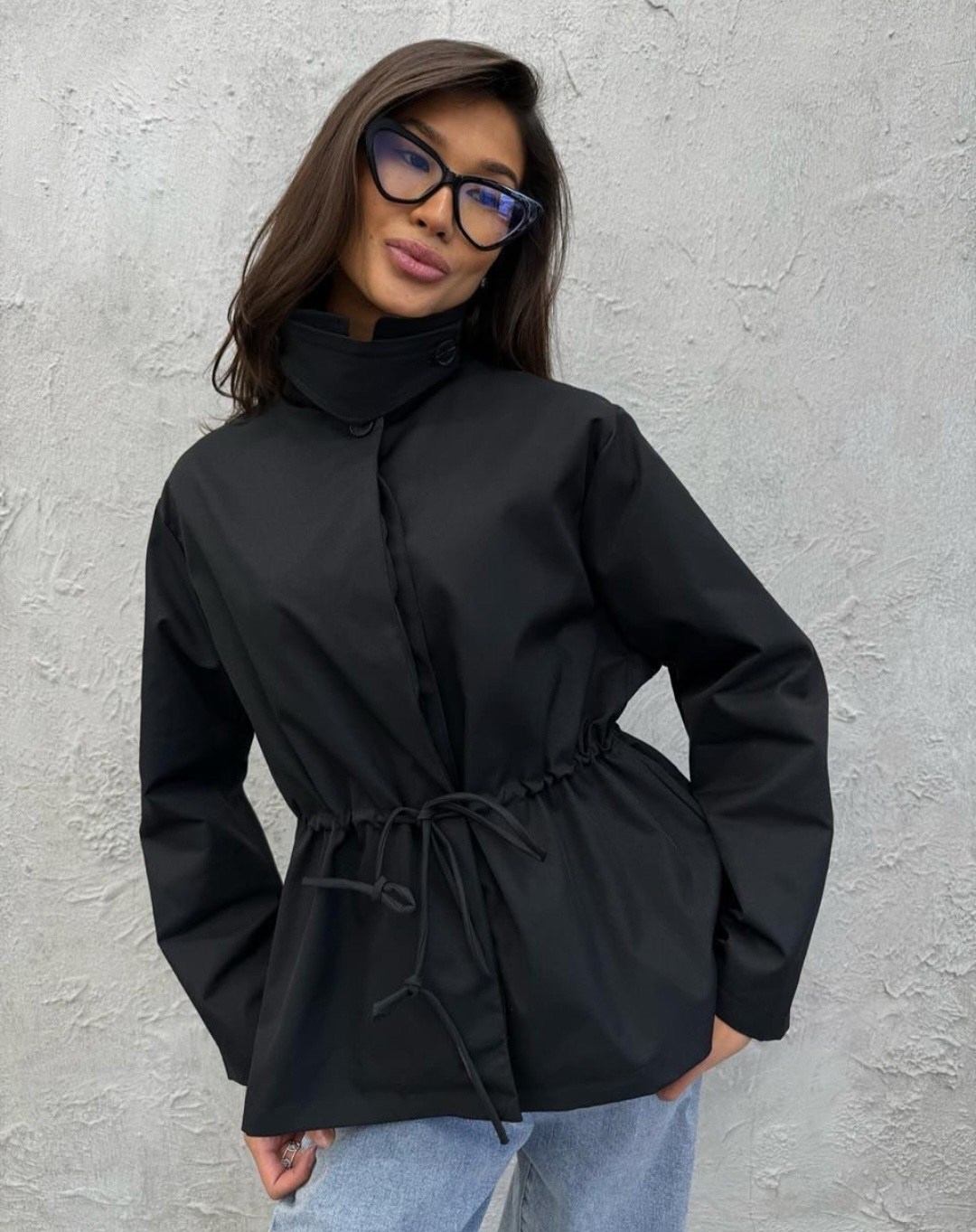 стильная куртка,куртка тренч,куртка,куртка тренировочная,ветровка осенняя удлиненная на кулиске monapure