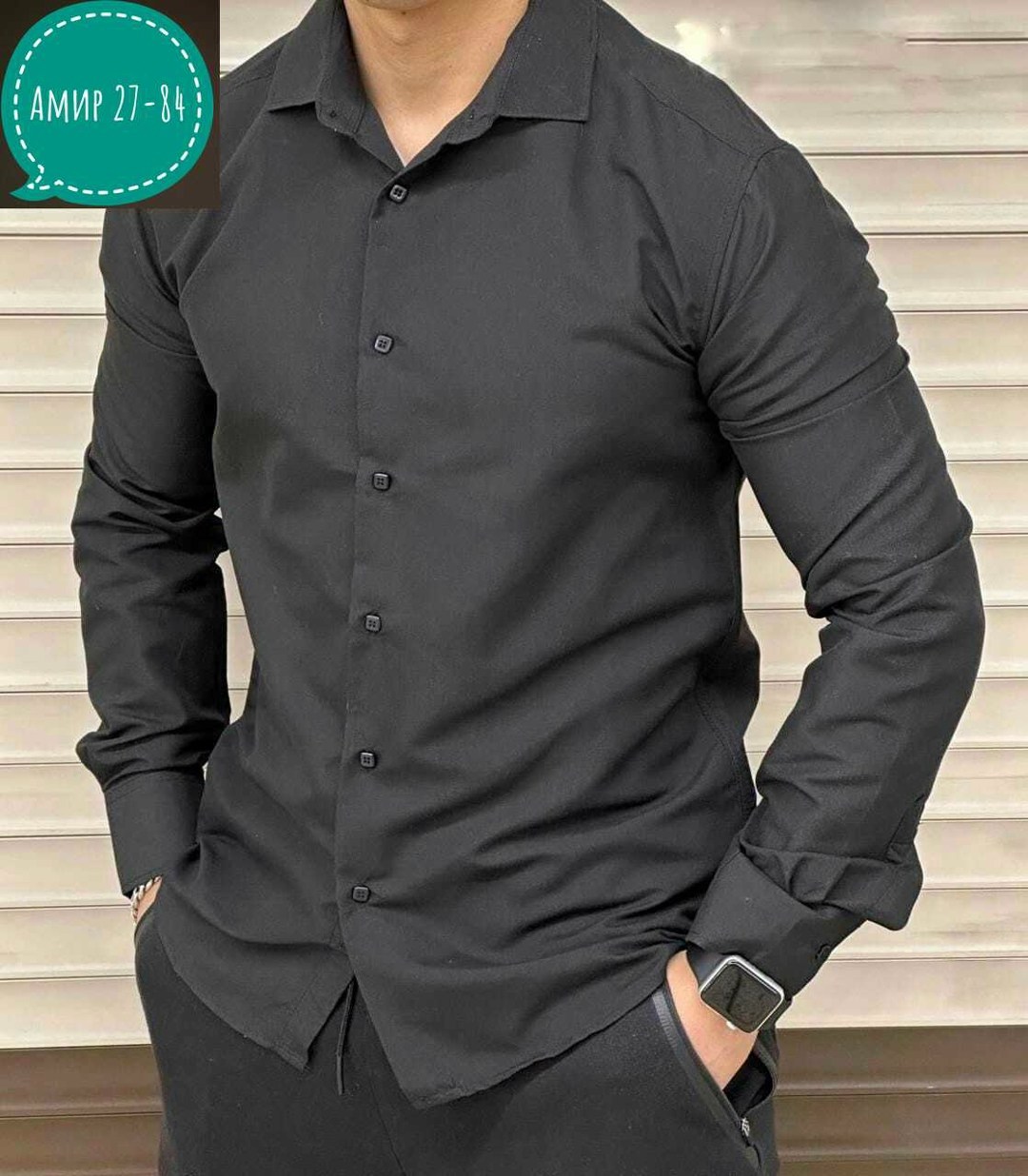 рубашка с длинным рукавом классическая,рубашка с длинным рукавом классическая romanduc цвет черный,черные мужские рубашки с длинным рукавом,рубашка мужская классическая с карманом,рубашка для мужчин л