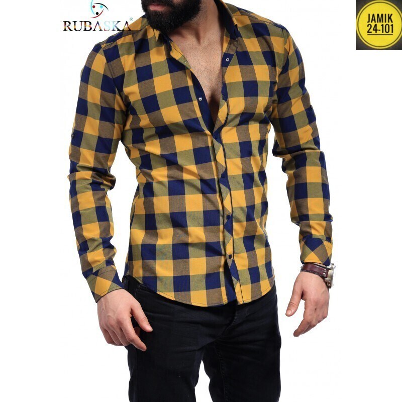 мужская клетчатая рубашка с длинным рукавом,мужская клетчатая рубашка,мужская повседневная рубашка,мужская рубашка в клетку,мужская рубашка