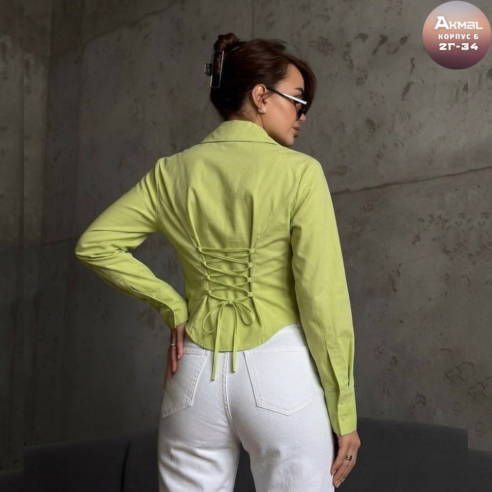 женская рубашка,стильная блуза,женская блузка,салатовая рубашка,рубашка блузка
