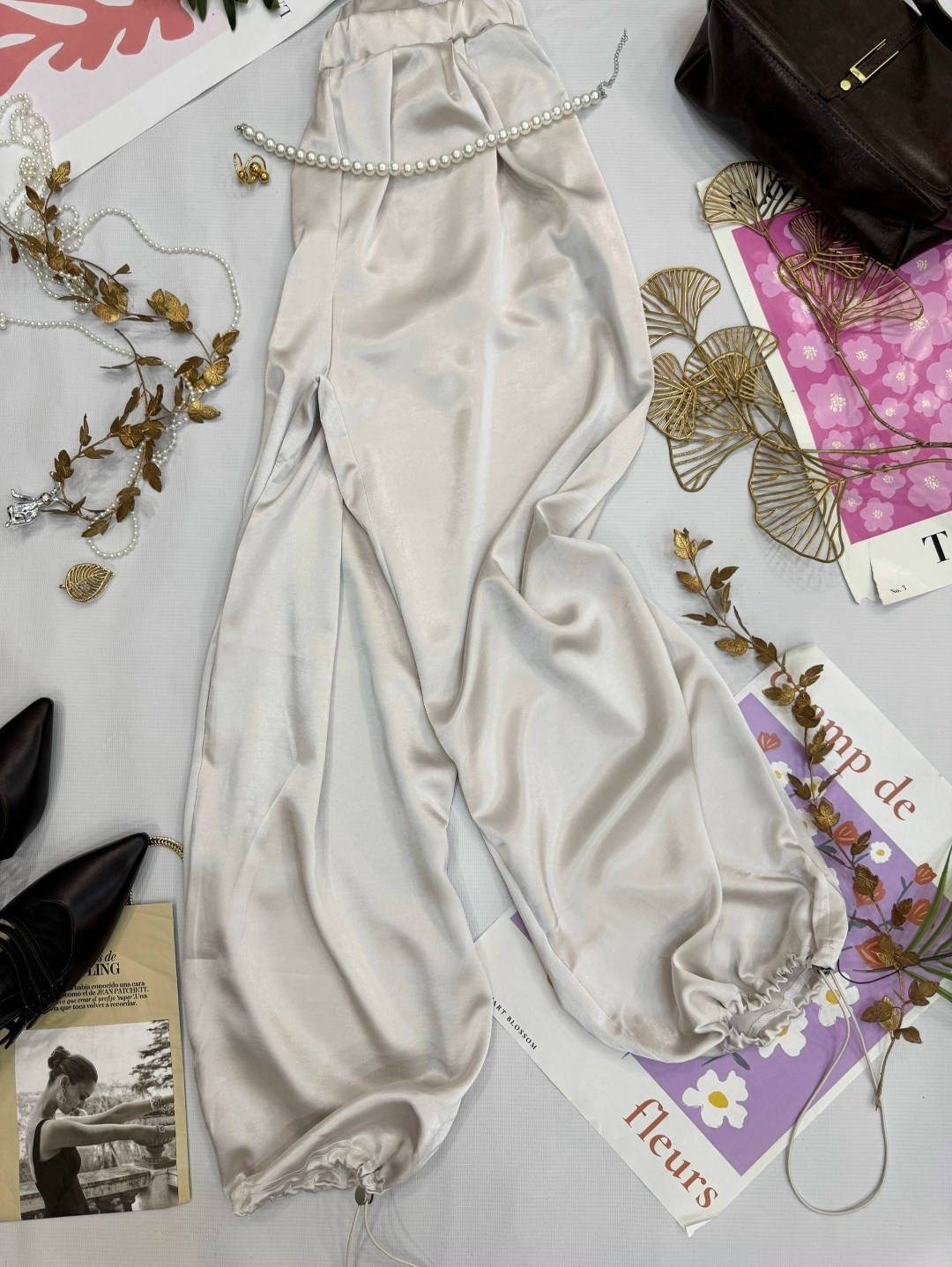 брюки палаццо атласные женские,повседневные брюки,брюки палаццо из атласа,брюки женские атласные палаццо fran_co,штаны брюки