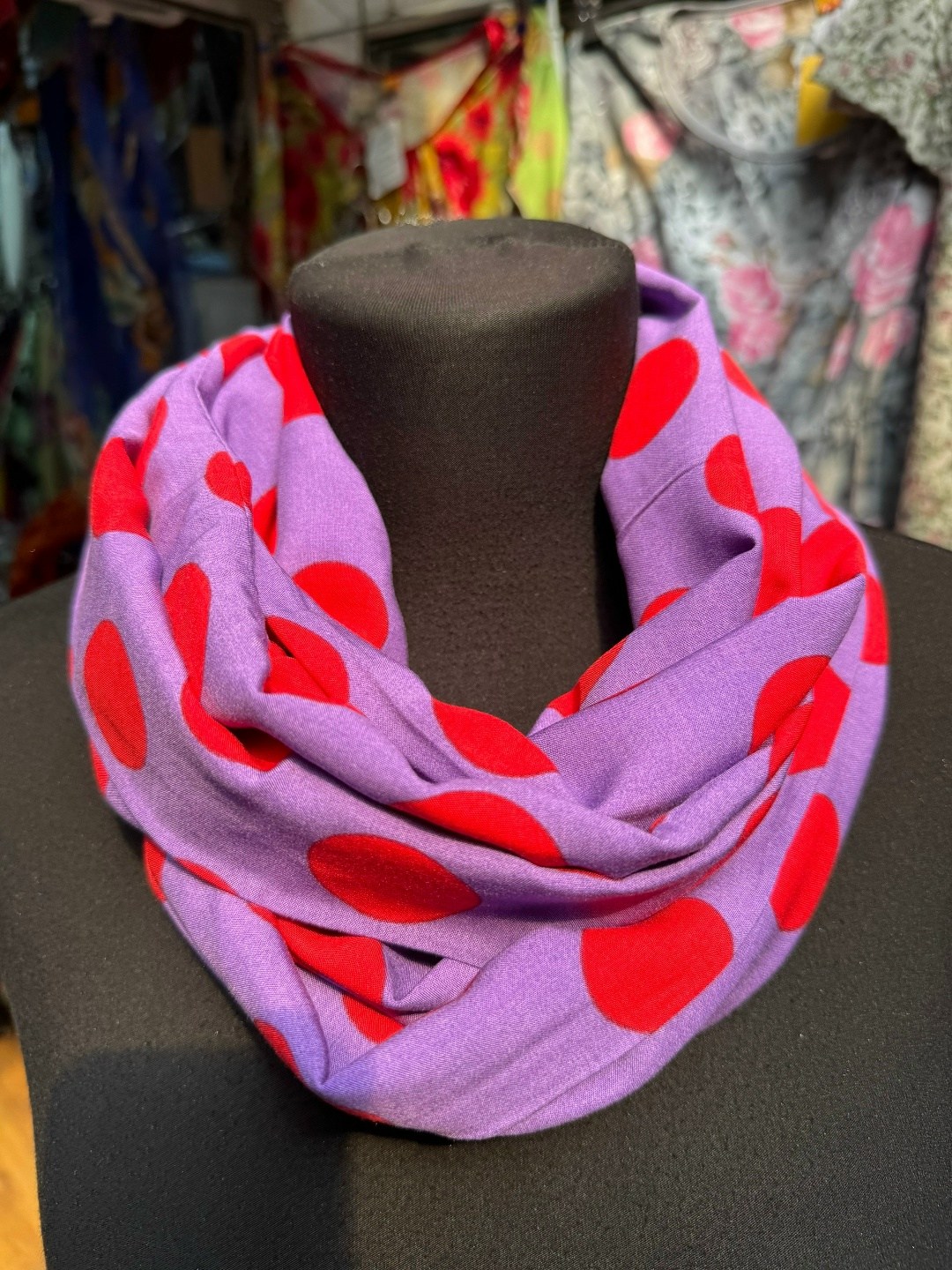 платки женские,платки и шарфы,шарф снуд,шарф снуд женский,платок в горох