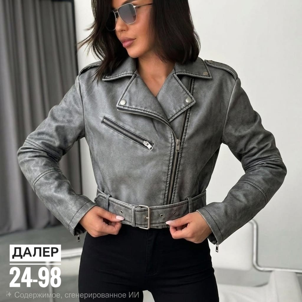 кожаная куртка косуха janna banana цвет серый,куртка косуха женская,куртка косуха,кожаная куртка кожанка косуха,кожаная куртка косуха