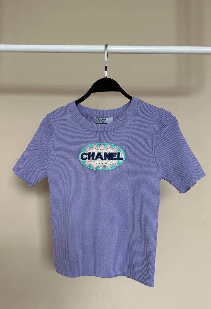 футболка chanel,одежда chanel,женская футболка,шанель одежда,брендовые вещи