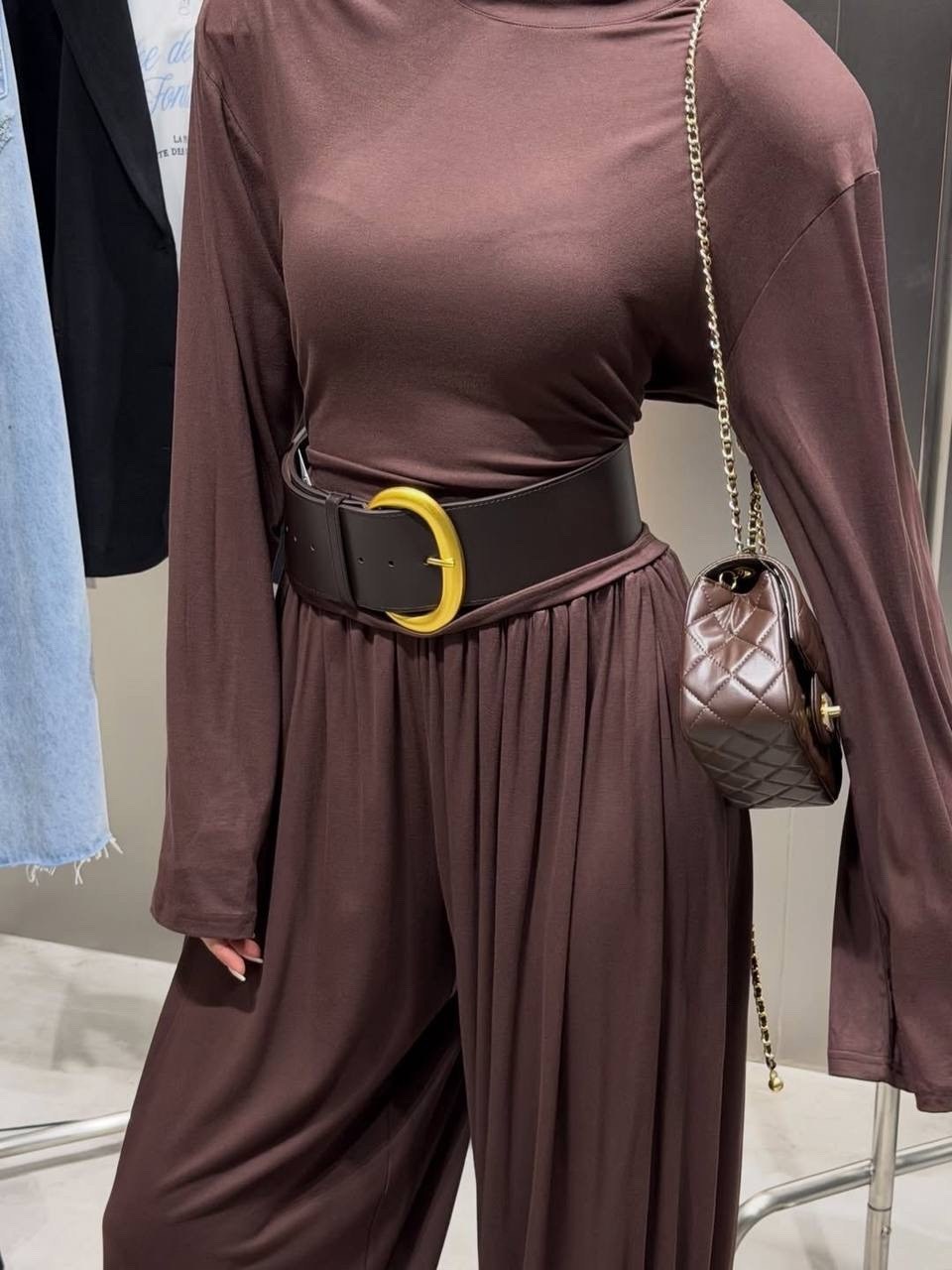 трикотажные костюмы,широкие брюки,стильные наряды