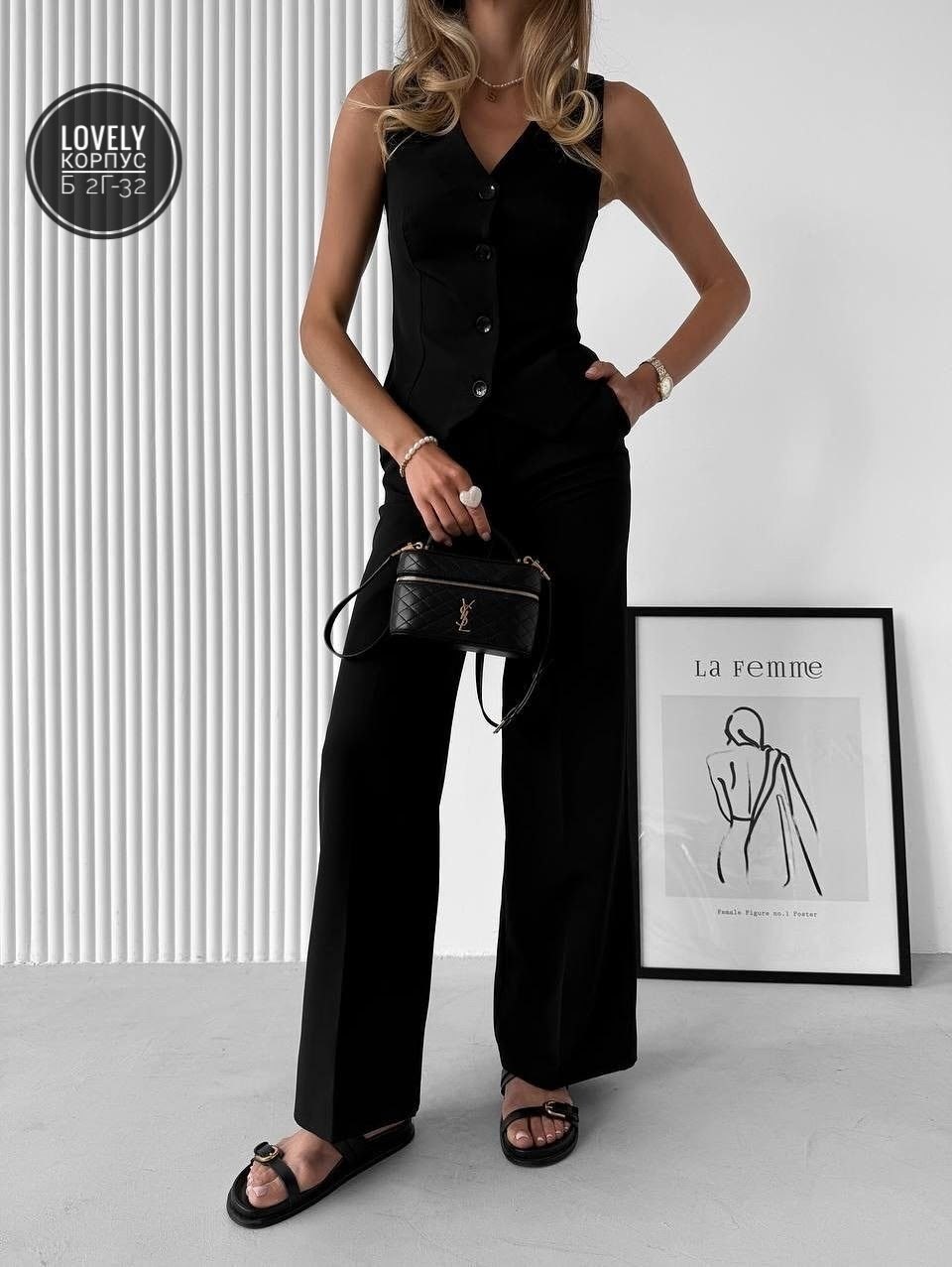 женский костюм,костюм брючный,штаны тиан,костюм классический с жилетом и брюками indeed цвет темно-серый графит серый,женский брючный костюм