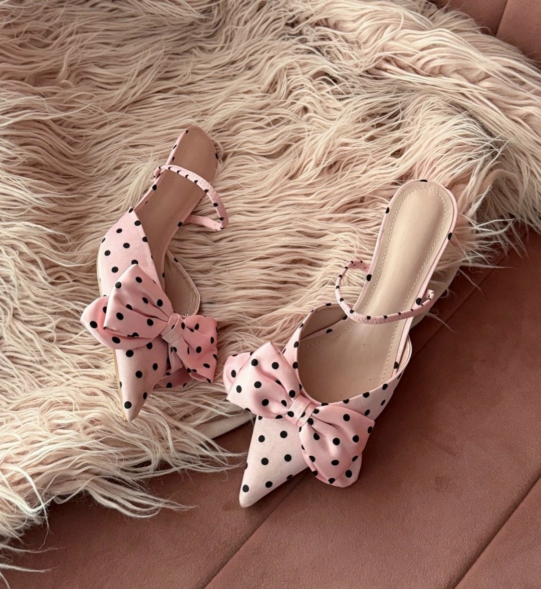 женские туфли лодочки,босоножки с бантом,туфли в горошек женские, женская,туфли в горошек