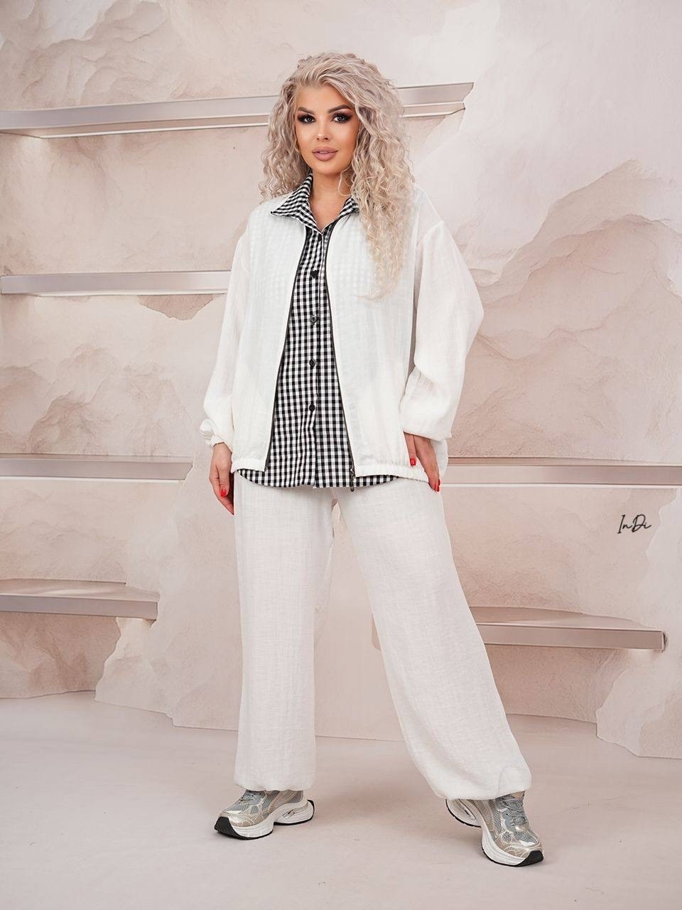 белый брючный костюм,брючный костюм,костюм с брюками,костюм брючный женский,костюм льняной брючный