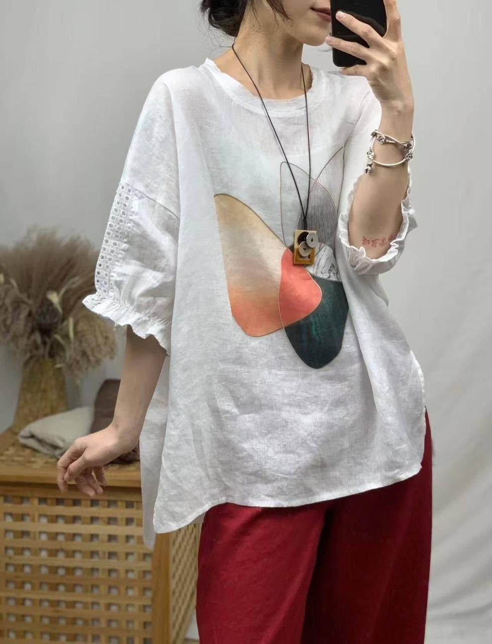 блузка с вышивкой,женские льняные футболки,льняные блузки с вышивкой,летняя блузка,блузка с вышивкой бохо