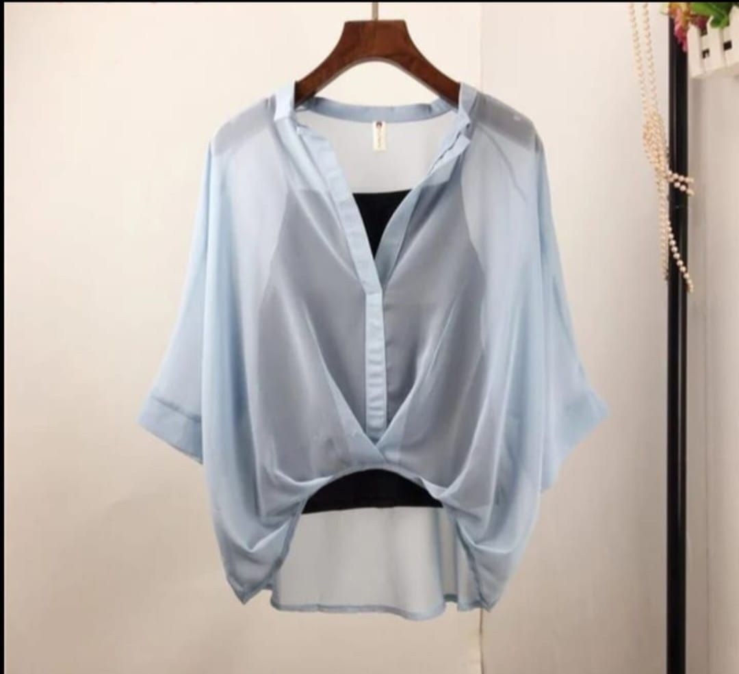 женская шифоновая блузка с рукавами летучая мышь,женская шифоновая блузка,шифоновая блузка,шифоновая рубашка,шифоновая блуза