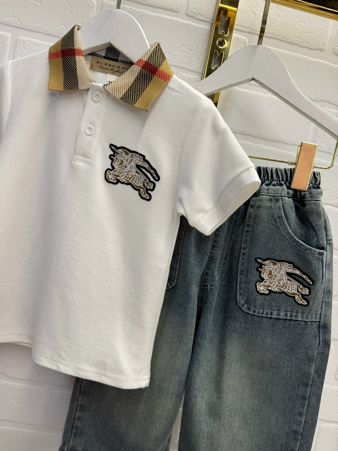 поло burberry,polo burberry,рубашка-поло burberry kids vintage check, белый,футболка burberry