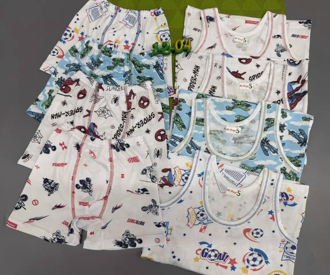 комплект белья для мальчиков байкар,комплект маек,майка детская,комплект майка и трусы для мальчика,майка для мальчик