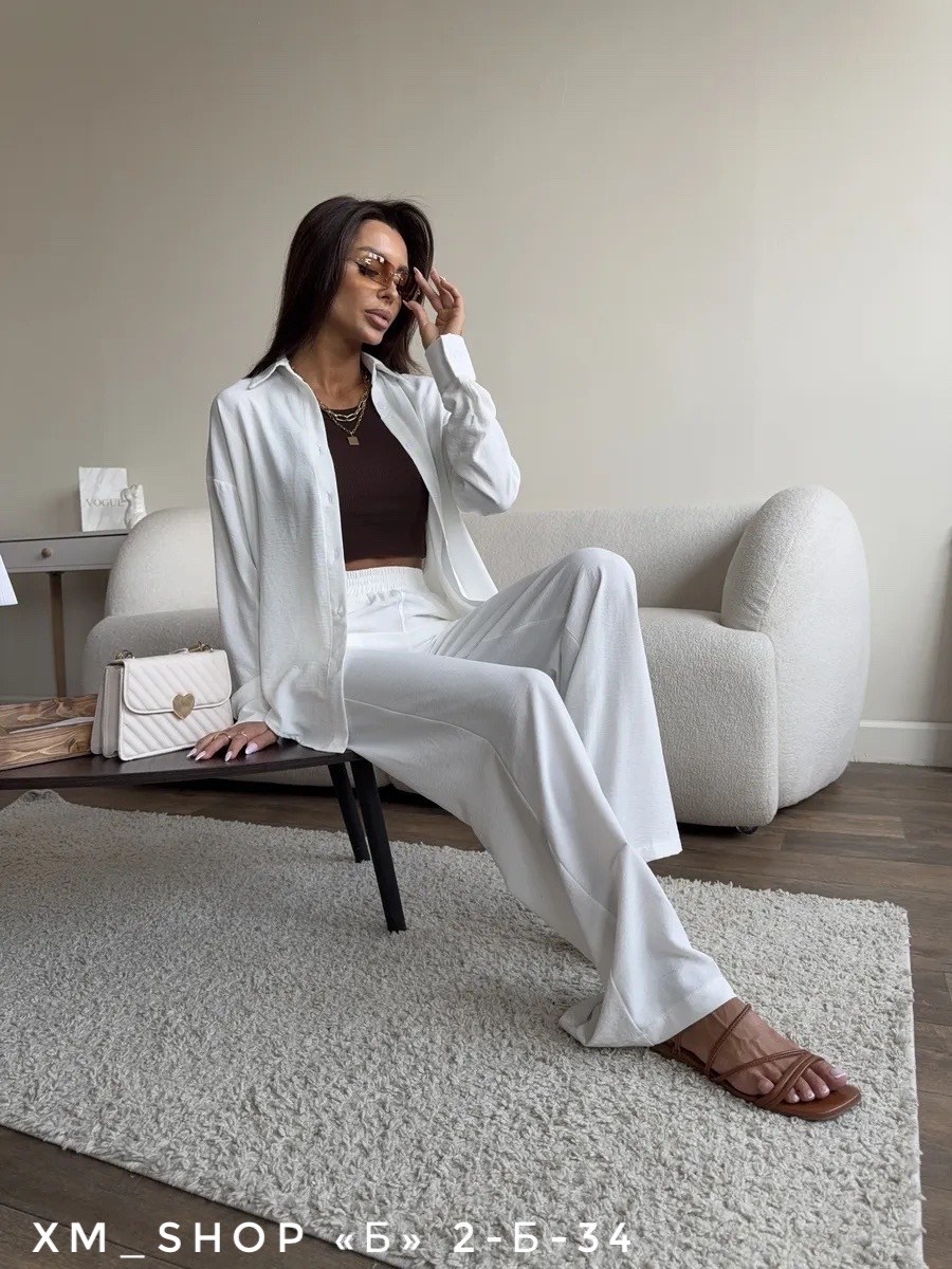 костюм летний рубашка и брюки,брючный костюм женский,летние костюмы,женские костюмы,классический костюм