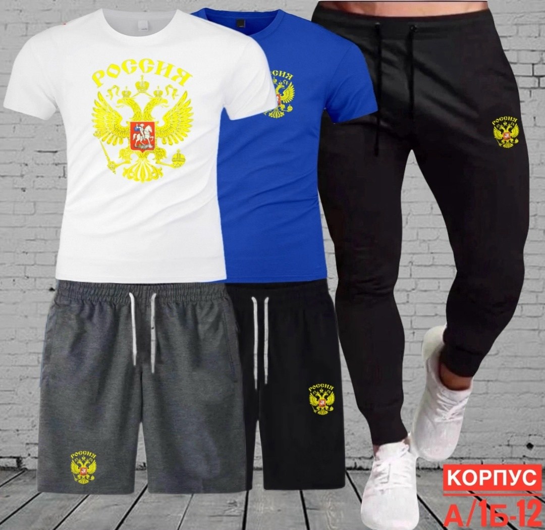 костюм спортивный мужской,спортивные костюм,россия футболка,футболка мужская с гербом россии,футболка с гербом