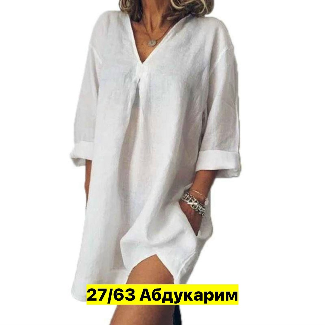 легкая туника,женское платье оверсайз,платье туника,пляжная туника из льна,стильная туника