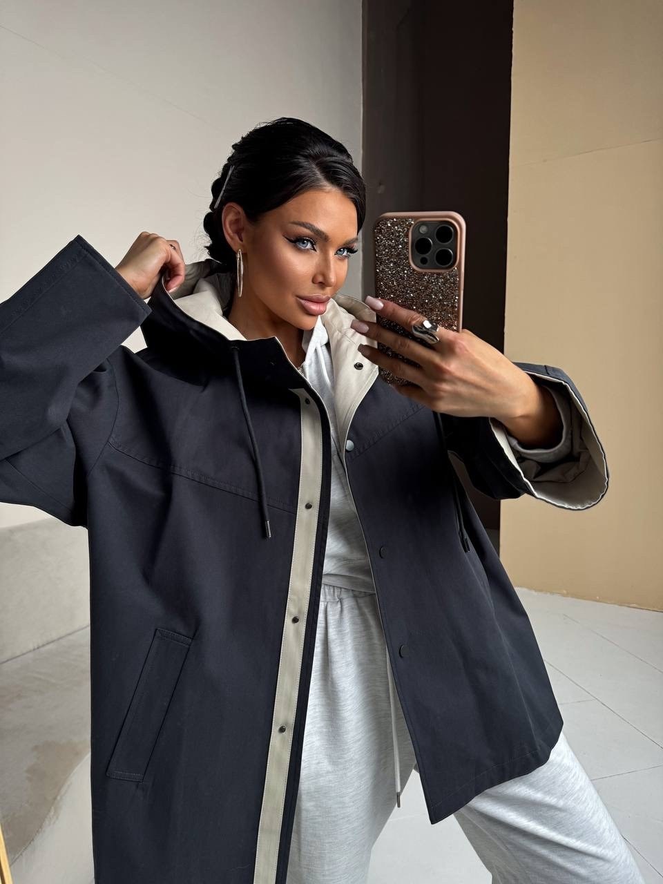 куртка весенняя оверсайз с капюшоном mon fashion,куртка оверсайз,демисезонная куртка,куртка весенняя оверсайз с капюшоном,куртка демисезонная с капюшоном оверсайз v/a kondratenko 212264101