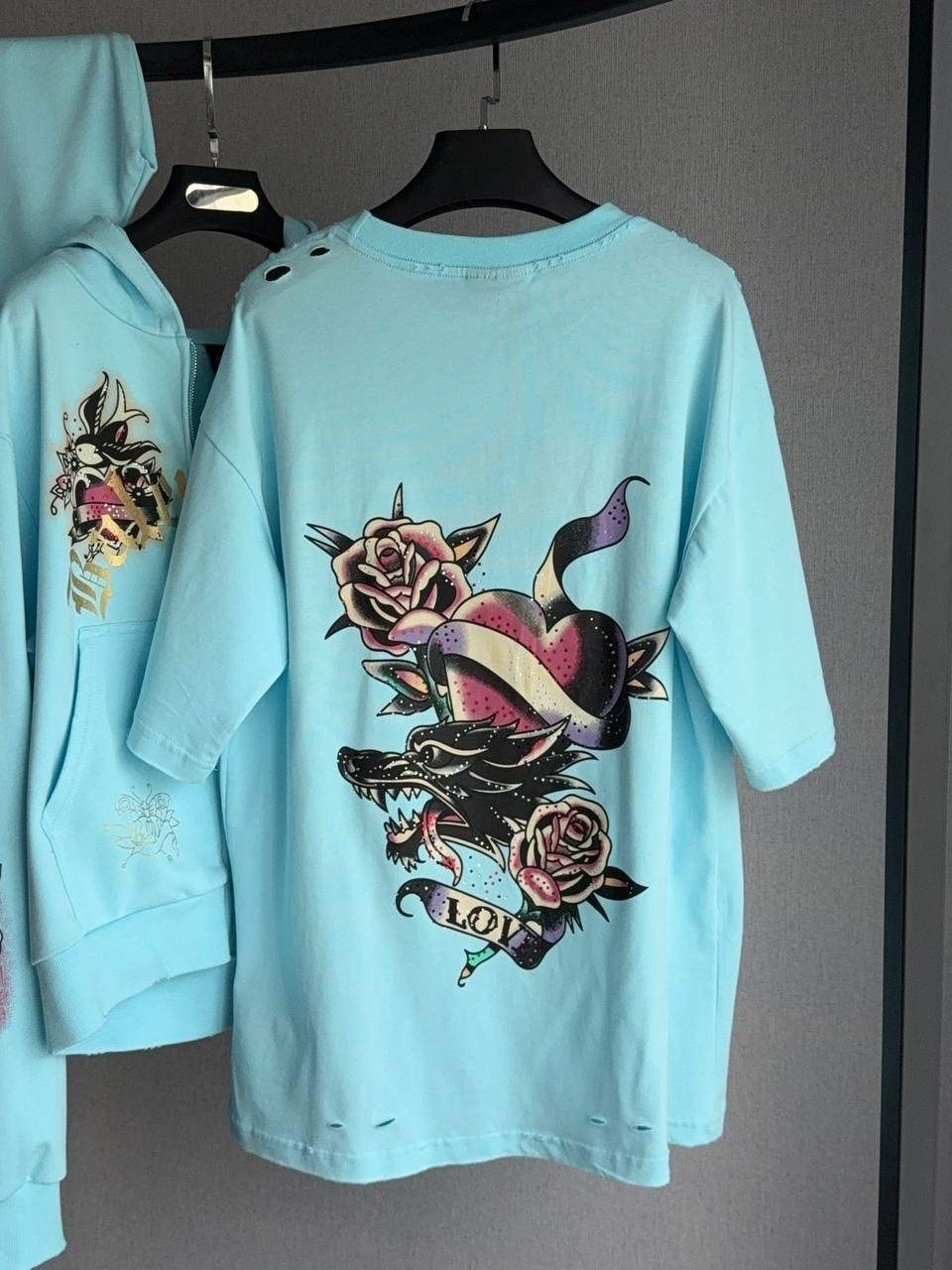 футболки женская оверсайз,,голубая футболка оверсайз,футболки женская