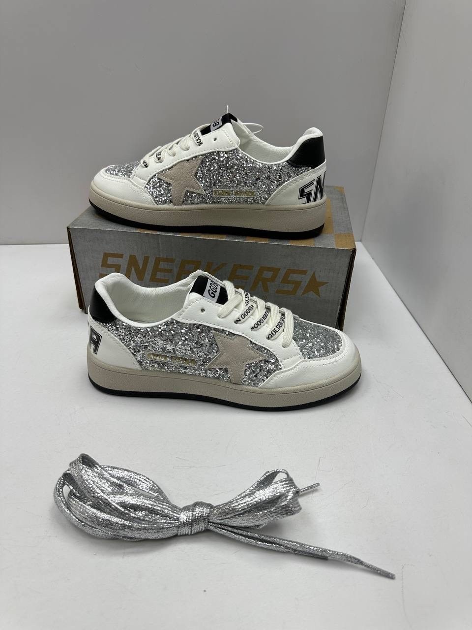 golden goose кеды hi star с блестками белый,низкие кеды ball-star glitter golden goose,кроссовки golden goose,golden goose кеды glitter,golden goose hi star glitter sneakers