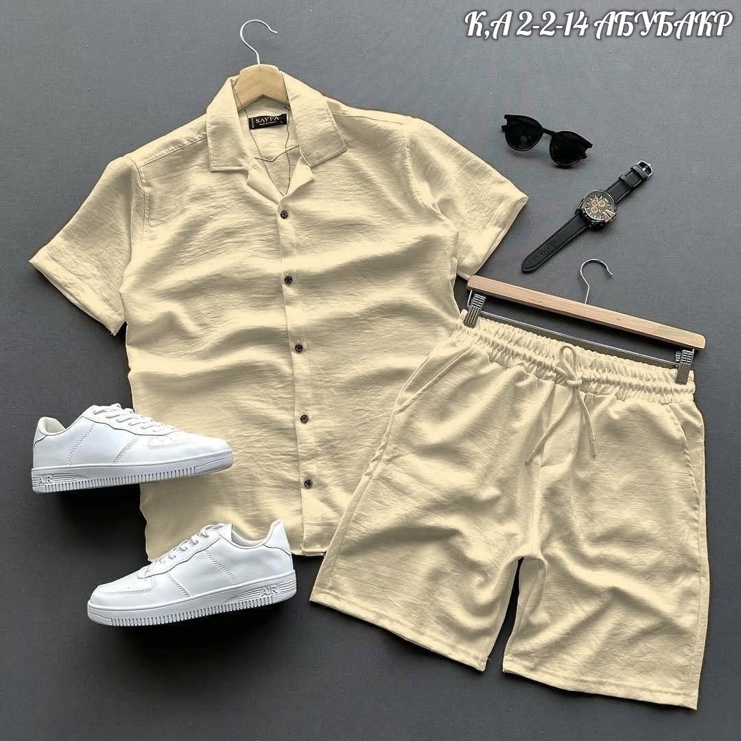 костюм шорты и рубашка,мужские летние костюмы,мужская мода,костюм для мужчин,комплект рубашка шорты