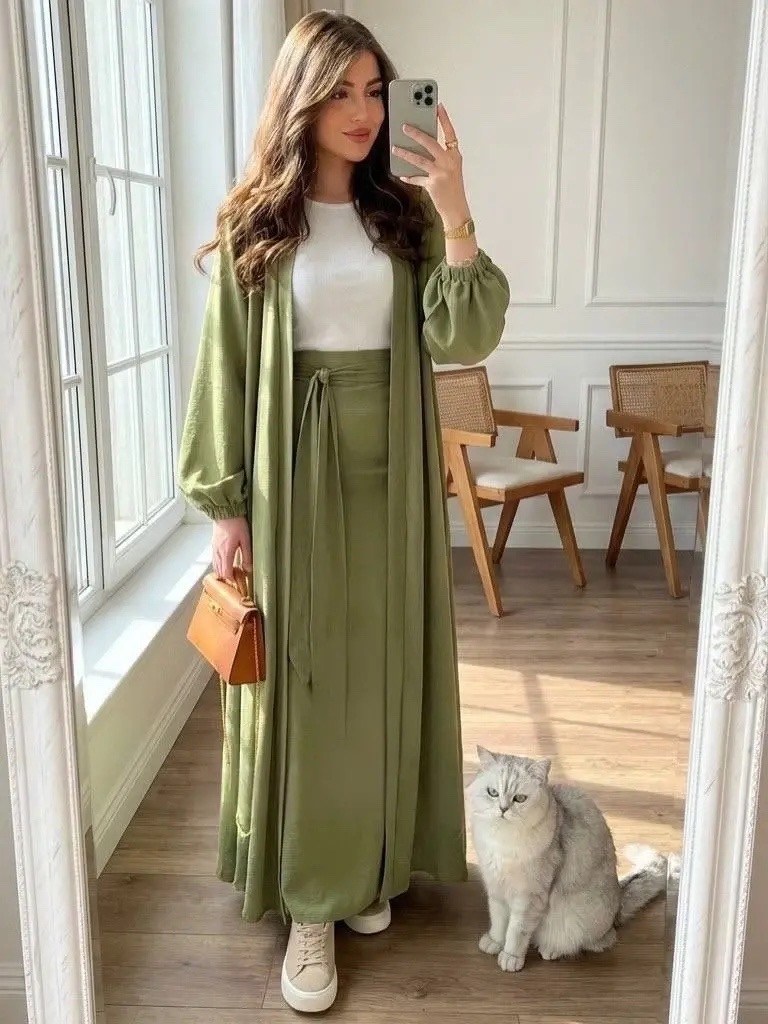 мусульманские модные платья,длинный кардиган,длинное пальто,платье мусульманское