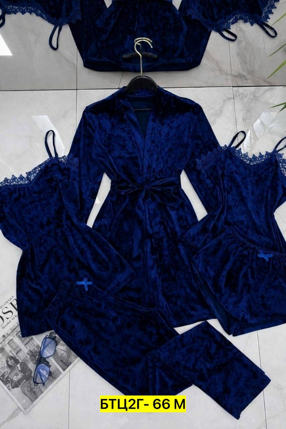 пижама комплект 5 в 1,пижама из бархата,пижама велюр,велюровый комплект,пижама комплект