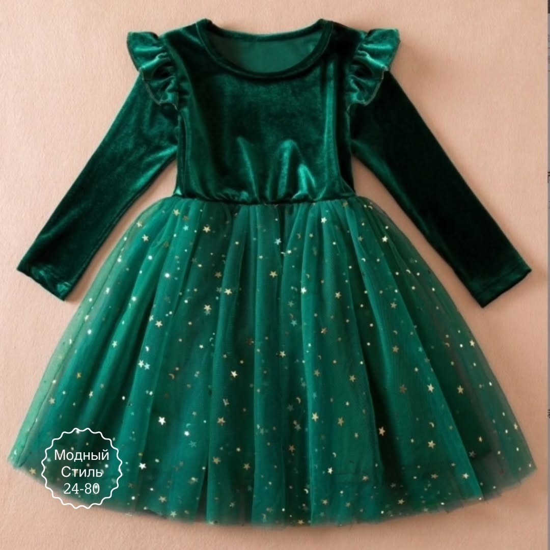 изумрудное платье для девочки,платья для девочек,новогоднее платье,платья для детей,платье для девочки зеленое