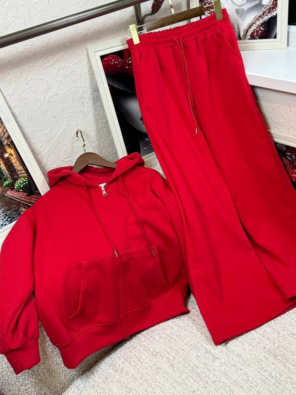 костюм спортивный со штанами палаццо и зип худи micca 362768683,костюм женский,костюм спортивный женский,костюм спортивный со штанами палаццо и зип худи micca цвет желтый,спортивный костюм