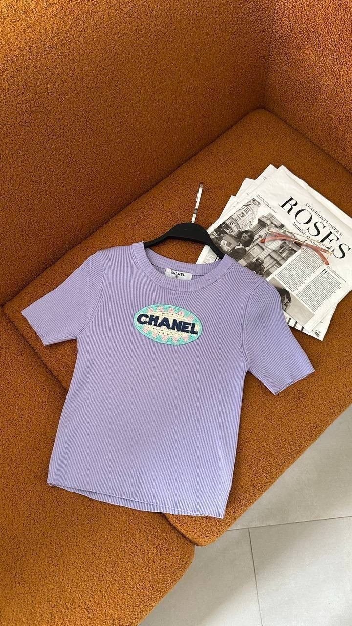 футболка chanel,одежда chanel,женская футболка,шанель одежда,брендовые вещи