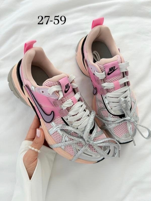 кроссовки для бега v2k run женские с низким верхом розовые/серебристые nike,кроссовки nike женские,nike кроссовки,кроссовки nike v 2 k run,женские кроссовки