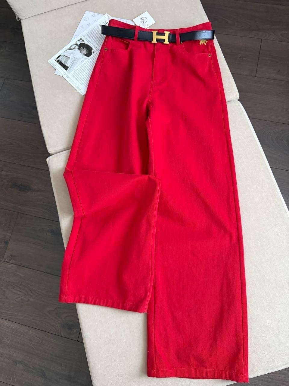 джинсы красные,брюки красные,брюки кюлоты,штаны красные,широкие джинсы