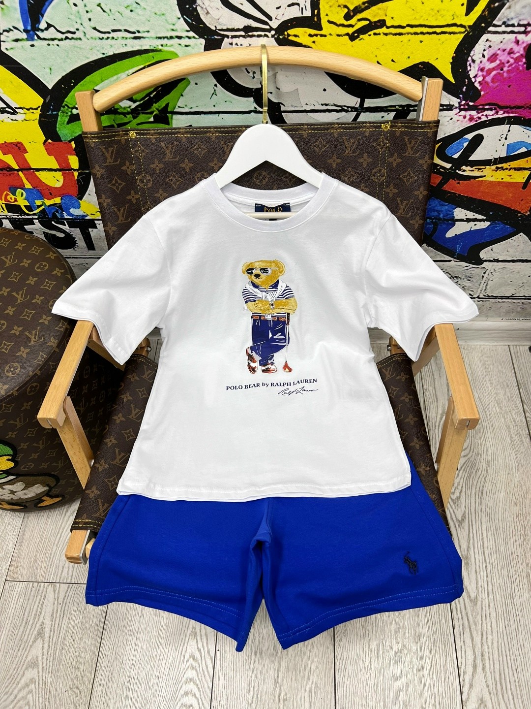 комплект одежды,одежда для мальчика,ralph lauren polo bear,комплект одежды для мальчика,комплект футболка