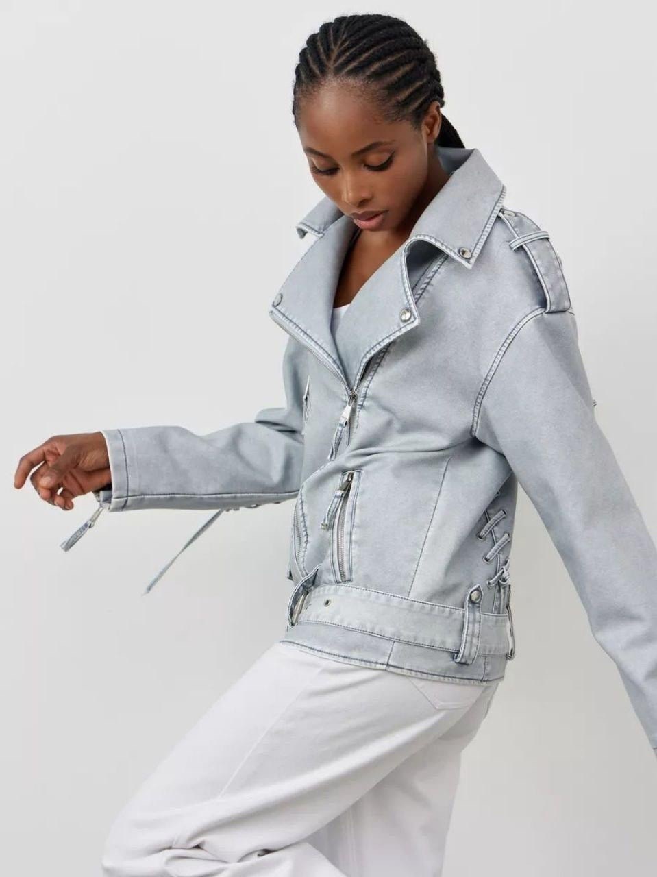 косуха женская оверсайз кожаная куртка,куртка косуха,кожаная куртка косуха,кожаная куртка,косуха белая куртка кожаная oversize винтажная