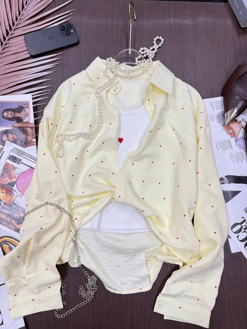 женская блузка с бантом с высоким манжетом розовая горох,женская блузка,блузка с бантом,женские рубашки,женские блузки и рубашки