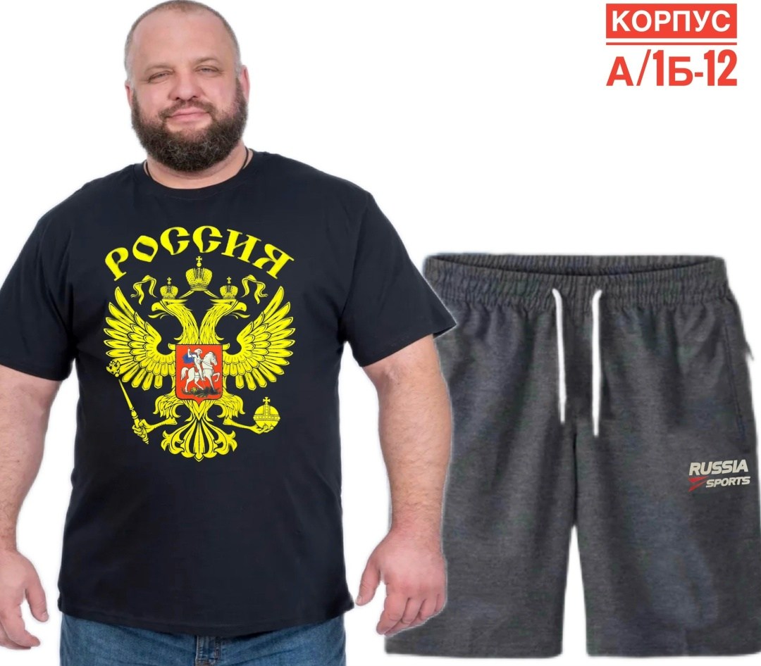 костюм для мужчин,костюм спортивный мужской,футболка герб россии,футболка с гербом,футболка с российским гербом