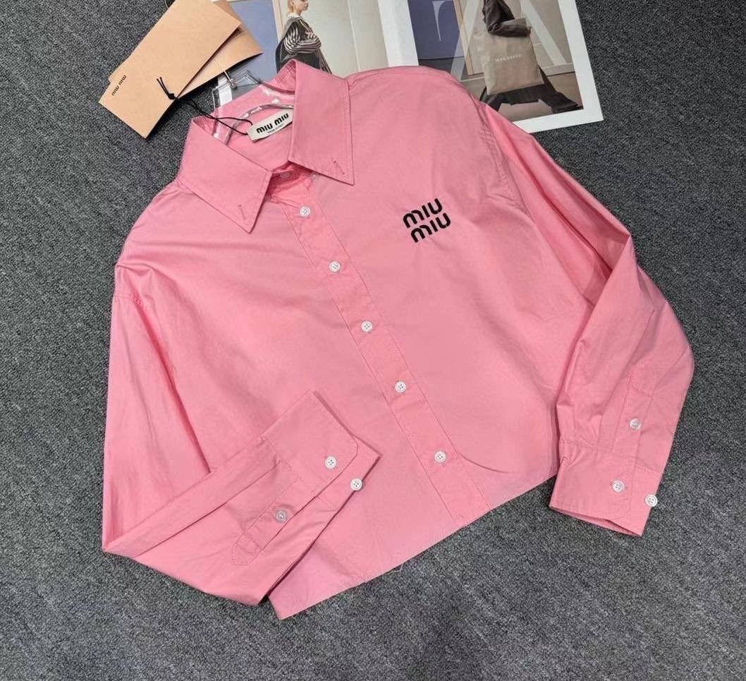 женская рубашка,рубашка miu miu,рубашка,розовая рубашка,рубашка женская розовая