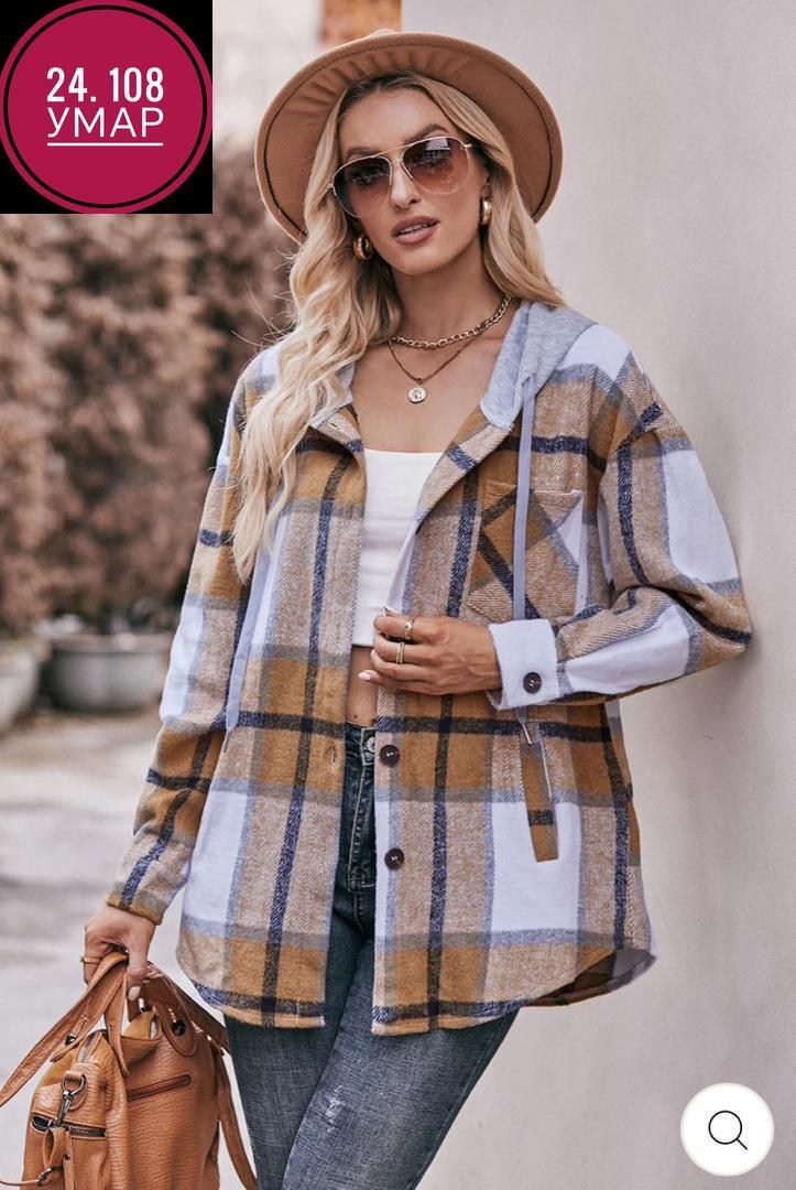 рубашка теплая,рубашка с капюшоном,рубашка женская в клетку теплая,рубашка женская,рубашка женская теплая