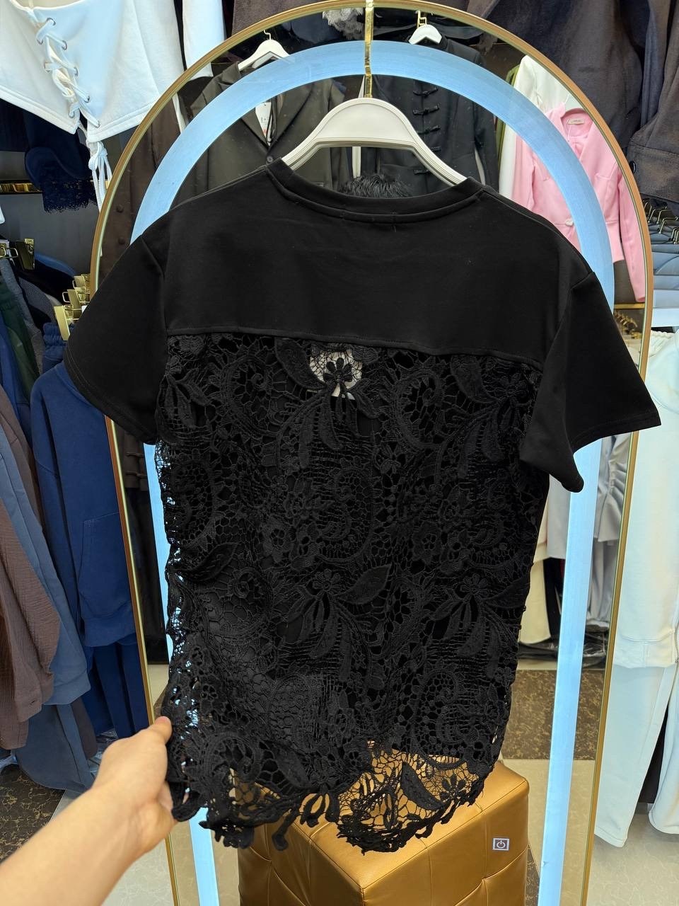 футболка с кружевами,кружевная футболка,стильная футболка,женская футболка,кружевная блузка