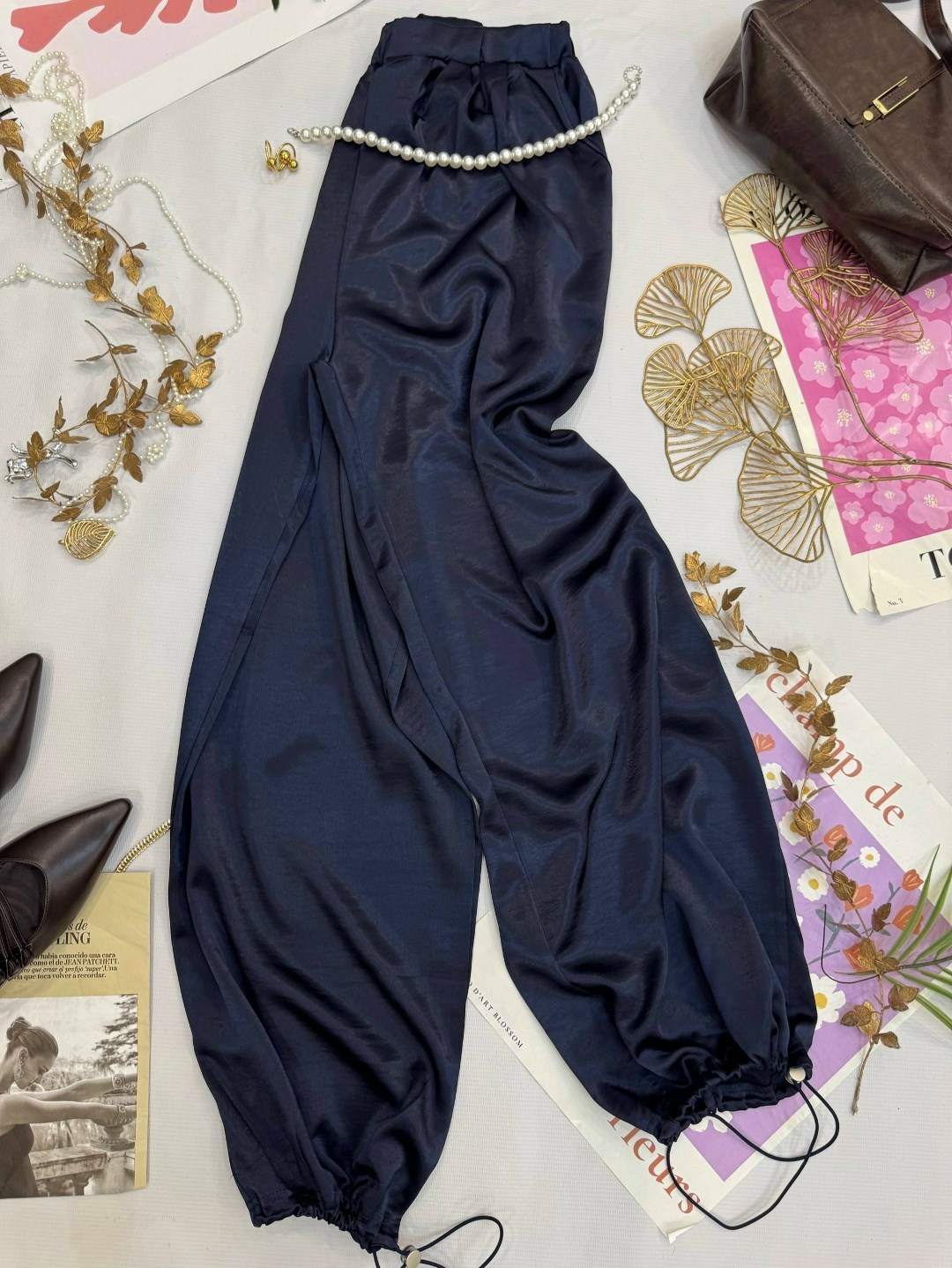 брюки палаццо атласные женские,повседневные брюки,брюки палаццо из атласа,брюки женские атласные палаццо fran_co,штаны брюки