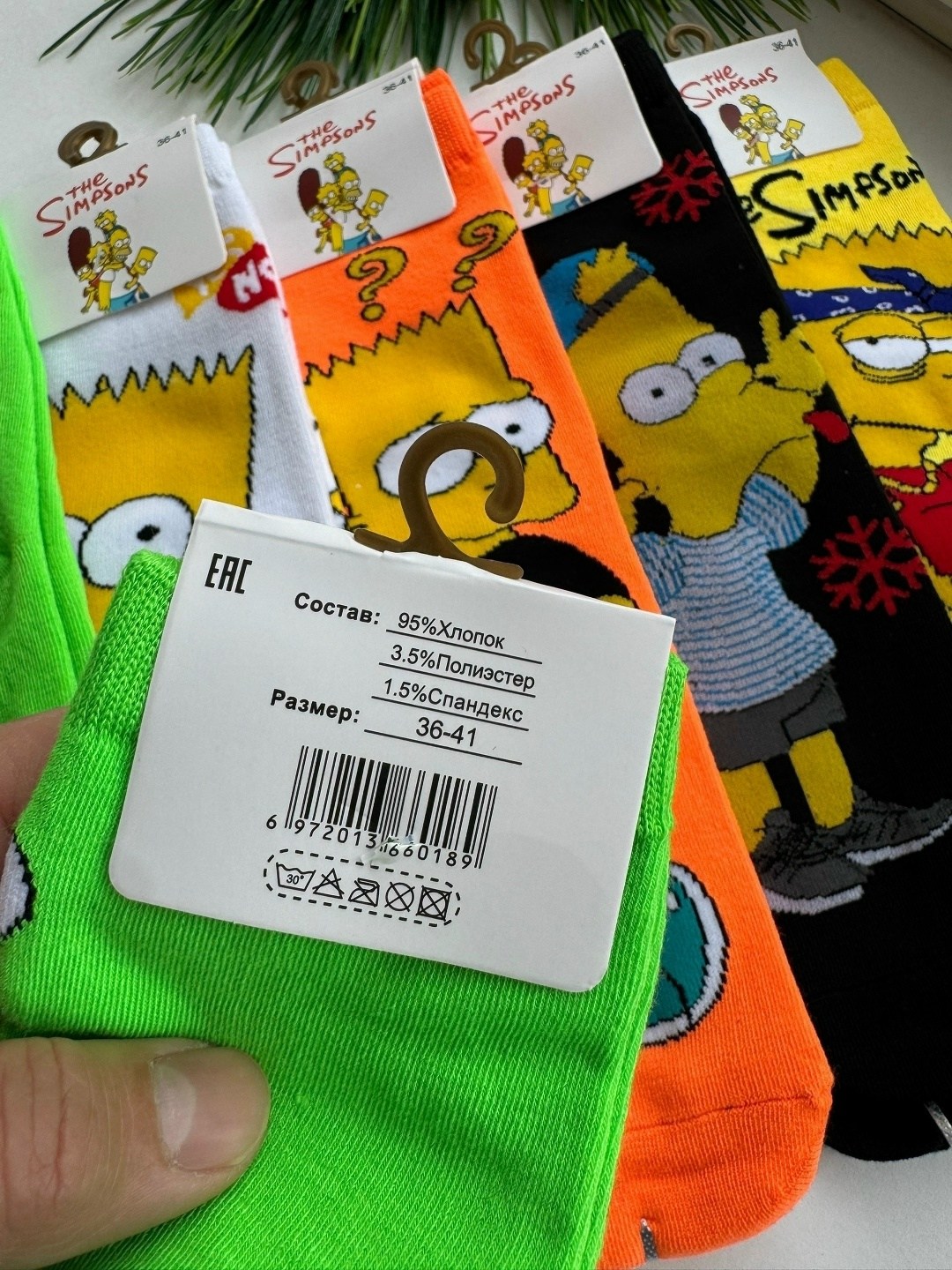 носки симпсоны,носки мультяшные,носки женские,набор носки,комплект носков