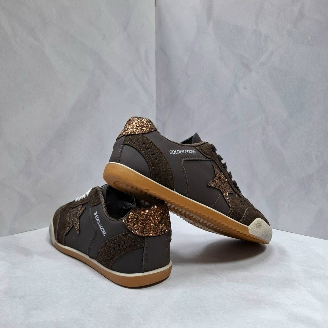 кроссовки golden goose super-star коричневый,golden goose кроссовки ball star коричневый,коричневые кроссовки ball star golden goose anthracite silver,кроссовки golden goose ball star,