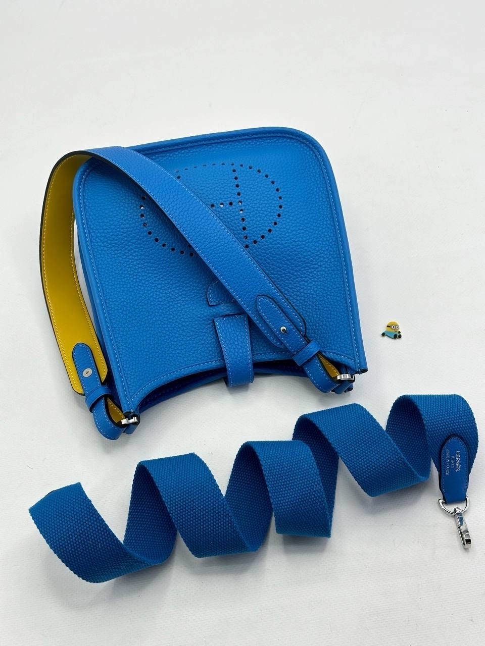 сумка hermes evelyne,сумка эрмес эвелин синяя,сумкаhermes evelyne из натуральной кожи togo,женская кожаная сумка через плечо hermes evelyne,сумка hermes