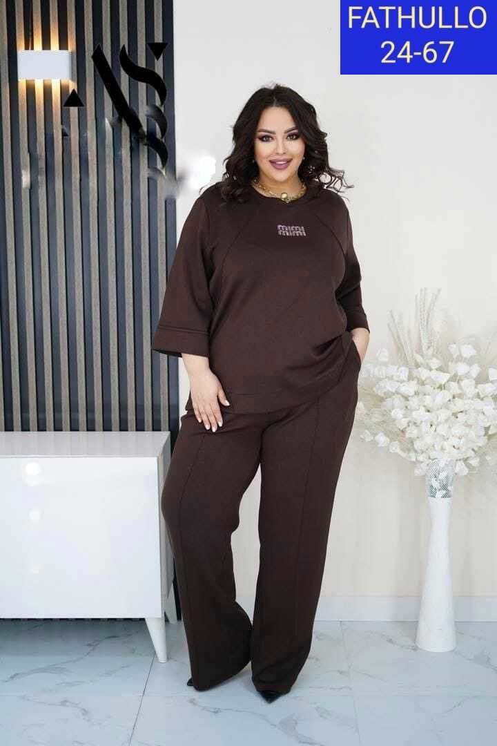 женский спортивный костюм больших размеров,женский брючный костюм 64 размера,женские костюмы,трикотажный брючный костюм,женские костюмы больших размеров