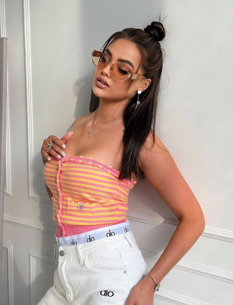 вязаные топы,модные наряды,стильные наряды,очки модные