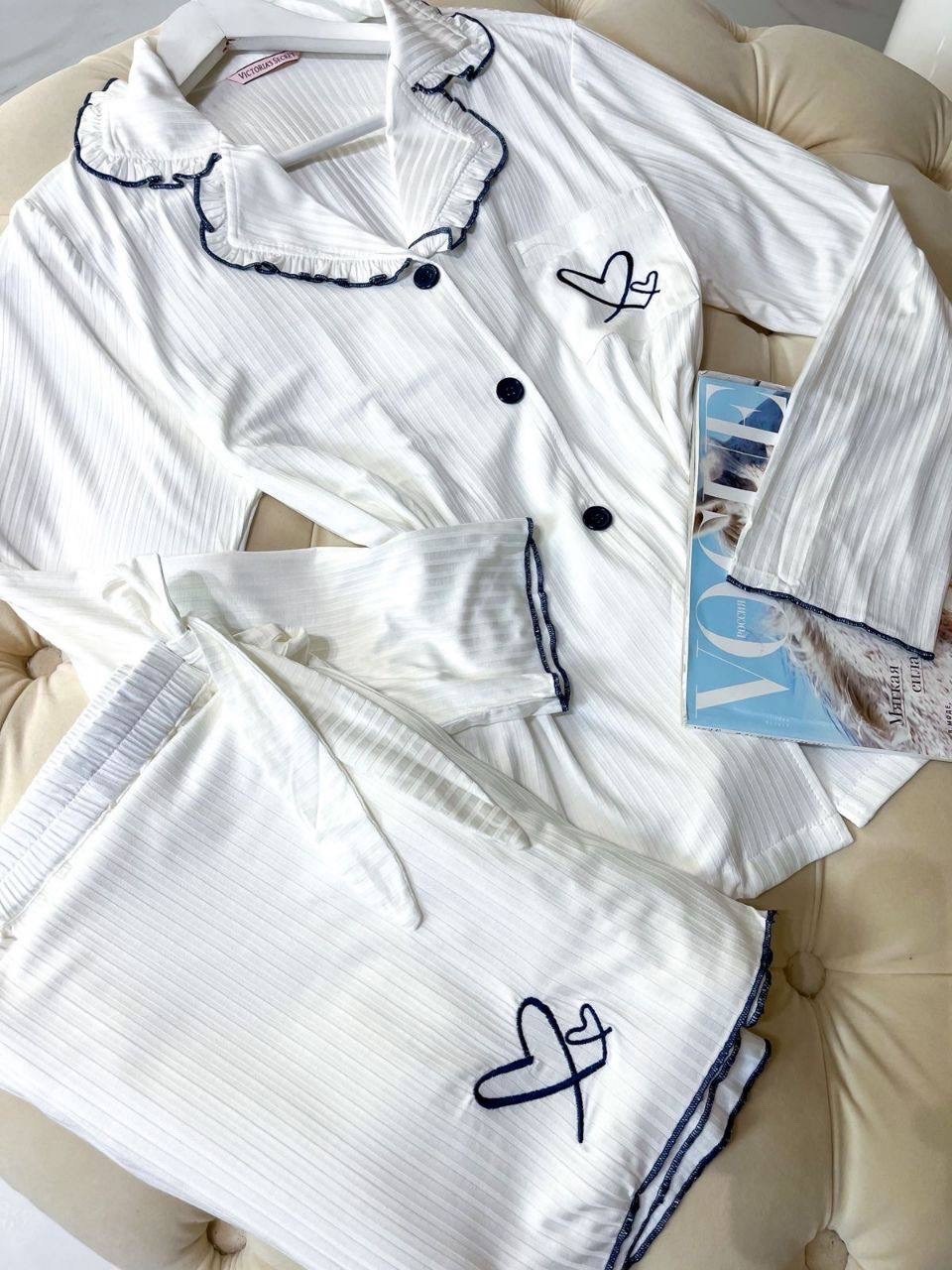 стильная пижама,пижама виктории сикрет,женская пижама victoria’s secret 44-50 хлопок,пижама женская,пижама со штанами хлопок