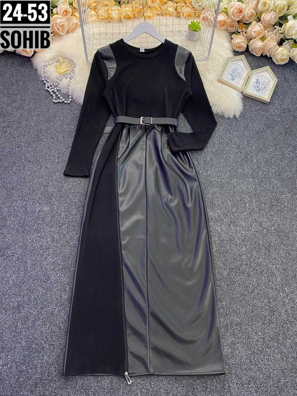 ,платье женское,кожаное платье,кожаный сарафан