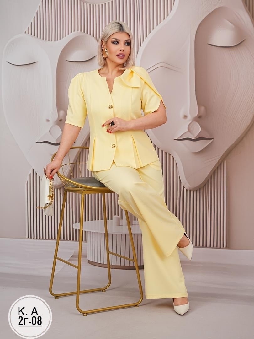 брючный костюм,брючные костюмы женские,лимонный костюм женский брючный,жёлтый костюм женский брючный,женский брючный костюм двойка